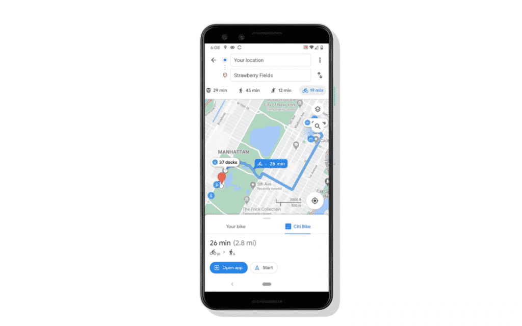 Google Maps Cycling Routes