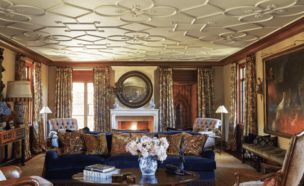 Living Room in Warm Colors. Design Examples
