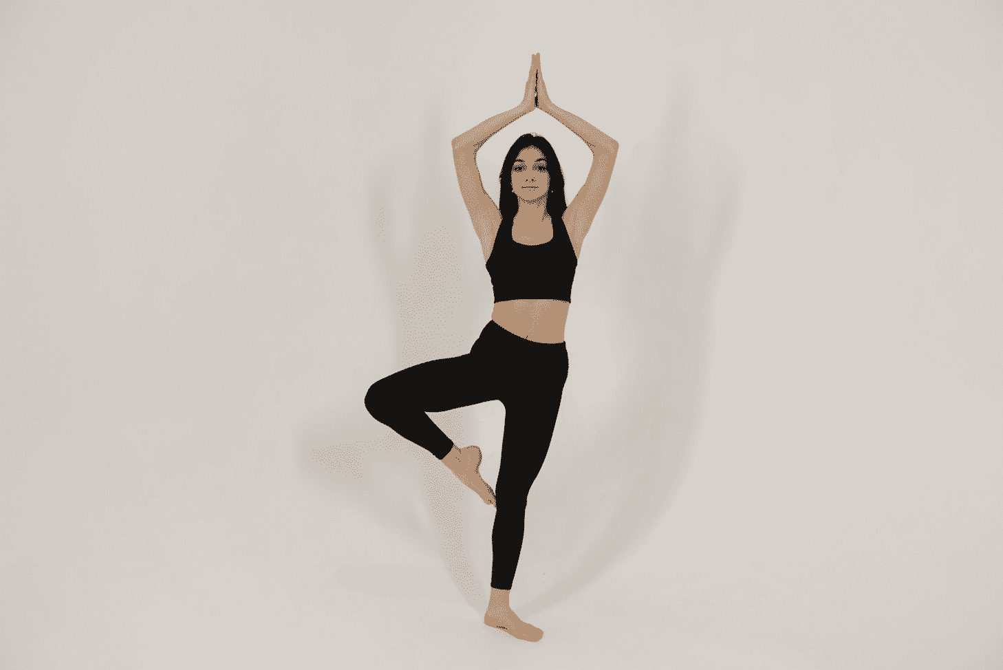 Tree Pose for To Find the Balance. Sports African Young Woman Standing in  the Yoga Pose Vrksasana with Closed Eyes in Stock Image - Image of  attractive, clothing: 175970205