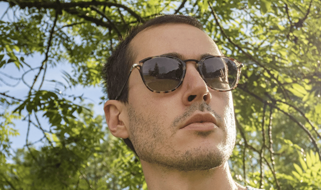 Eyeglasses With Clip on Sunglasses