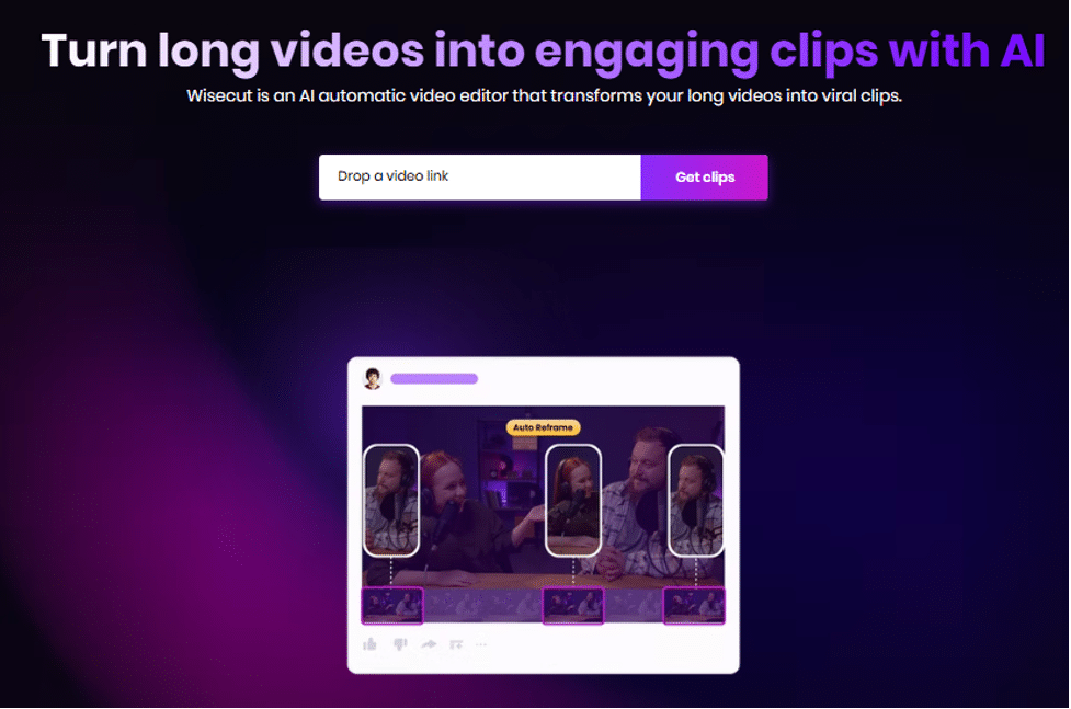 Wisecut - Seamlessly create talking-head content