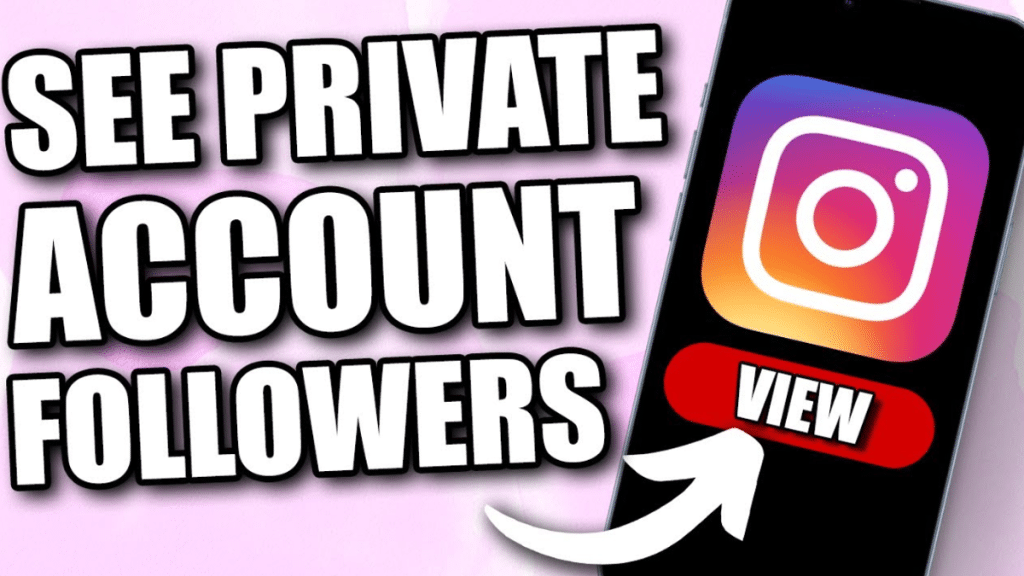 How to see private Instagram account followers without following?