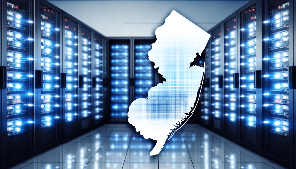 Modern data center in New Jersey with advanced technology infrastructure, scalability, and security