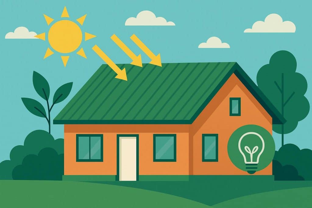 Sustainable metal roofing panels showcasing modern design and enhanced energy efficiency benefits