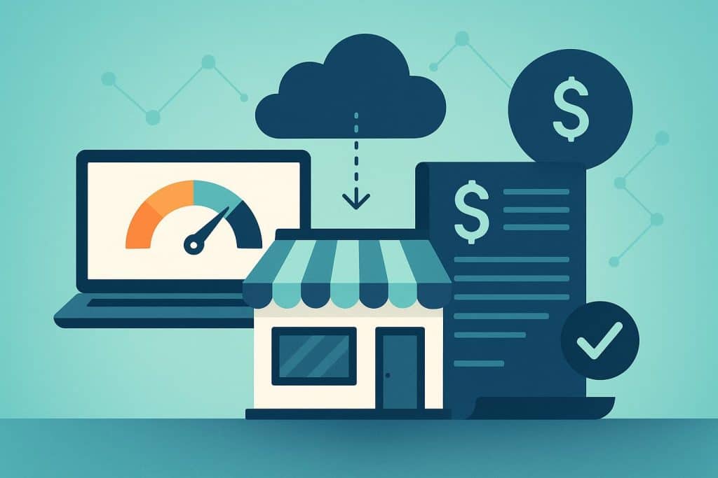 Digital platform analyzing small business data for faster retail credit underwriting decisions