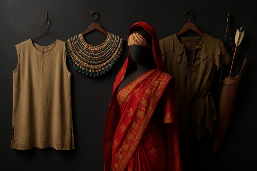 Fashionable clothing and accessories representing personal stories and self-expression