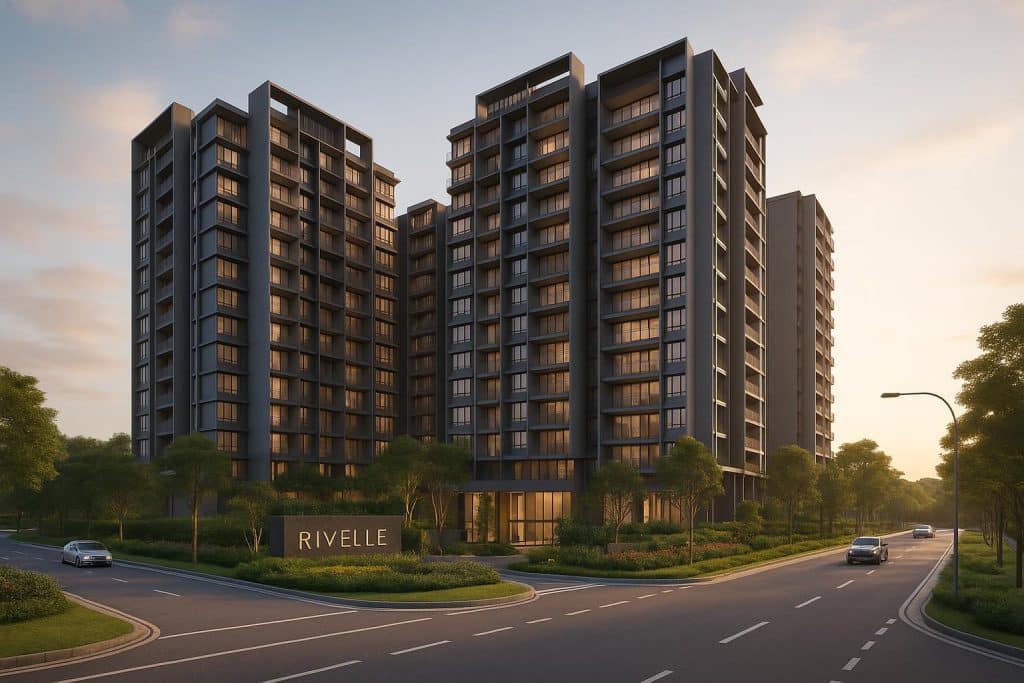 Exterior view of Rivelle Tampines condominium along Tampines Street 65 in Singapore