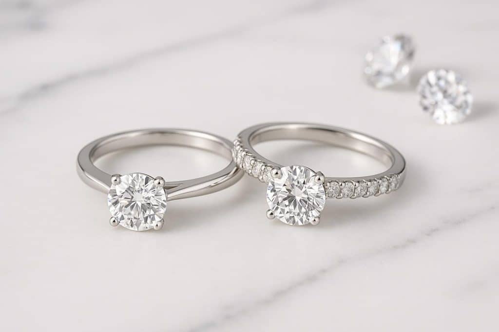 How With Clarity Lab-Created Diamond Engagement Rings Make Bigger Stones Possible