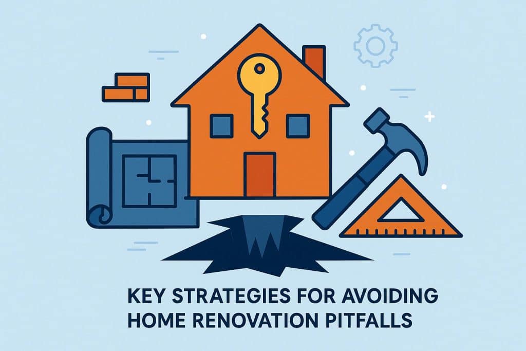 Key Strategies for Avoiding Home Renovation Pitfalls Modern kitchen remodel showcasing smart design choices to avoid common home renovation mistakes