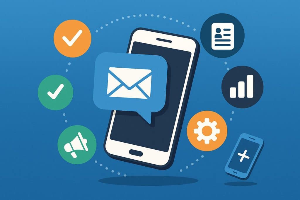 Learn What Features in Text Marketing Tools Matter Most for Businesses Text marketing software dashboard showcasing key features for effective business messaging