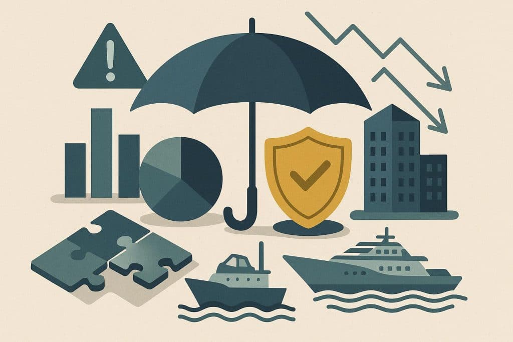 Wealth advisor analyzing diverse asset portfolio for private client risk management strategies