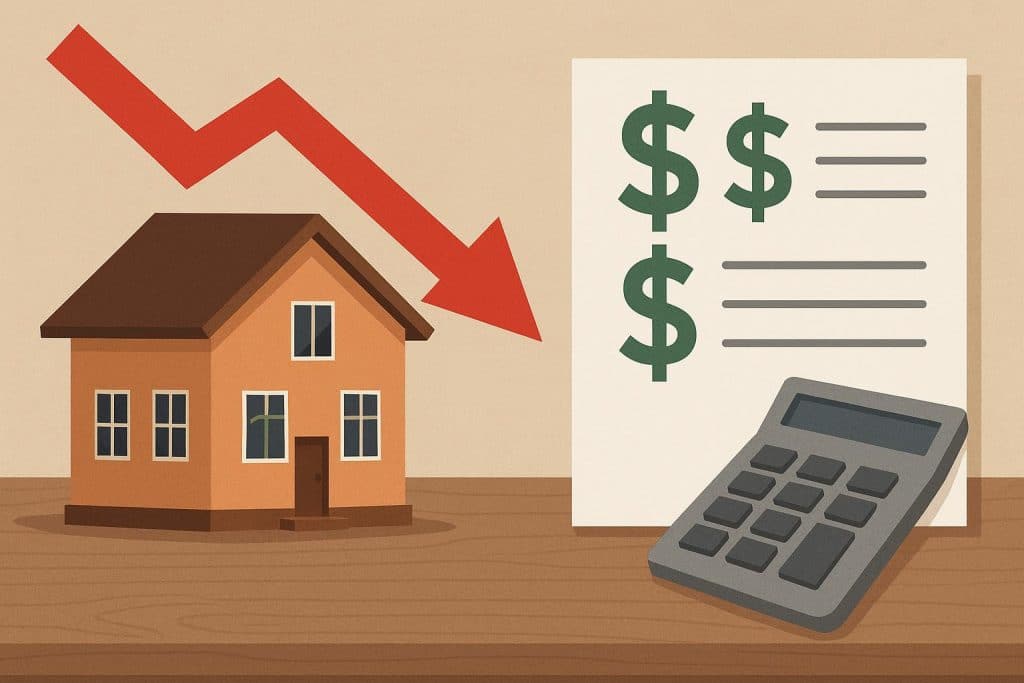 Common Depreciation Mistakes That Reduce Property Returns Calculator, house model, and financial documents representing property investment depreciation errors