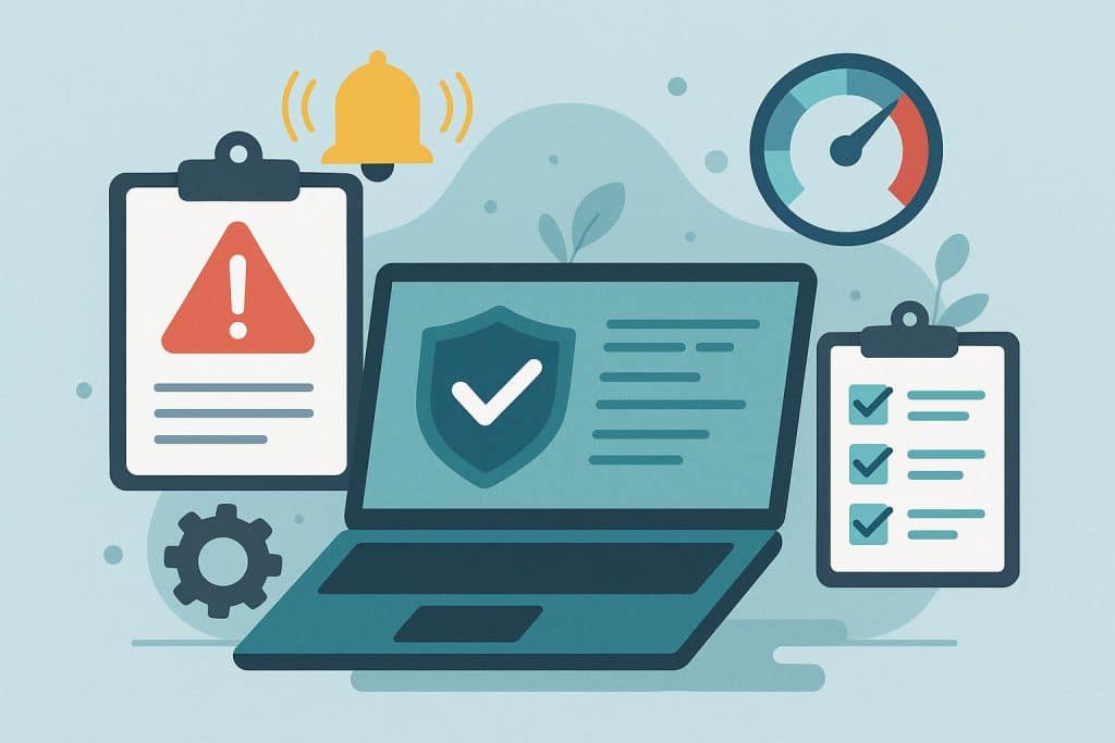 Clear Operational Signals That It’s Time to Adopt an Automated Compliance Tool Automated compliance software dashboard displaying real-time operational alerts and status updates