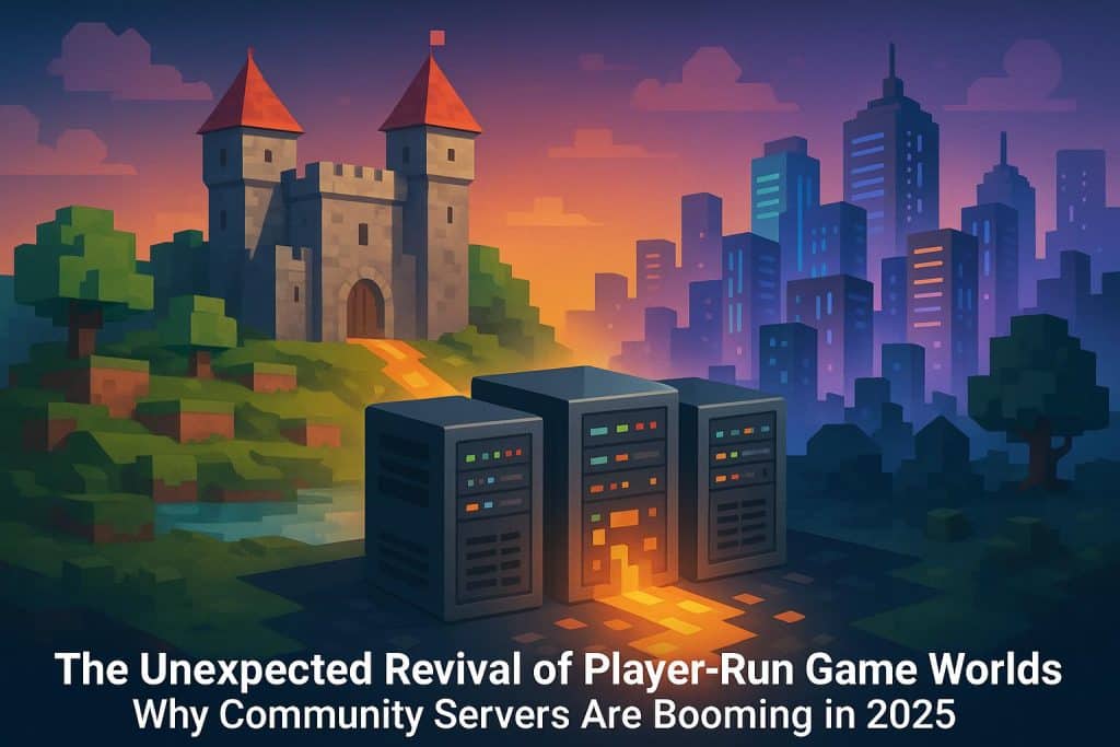 Active player community managing virtual game server, symbolizing player-run online worlds