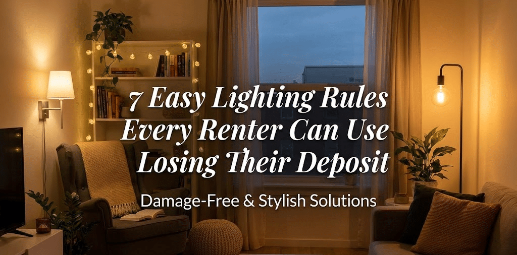 7 Easy Lighting Rules Every Renter Can Use Without Losing Their Deposit Image 1 of 7 Easy Lighting Rules Every Renter Can Use Without Losing Their Deposit