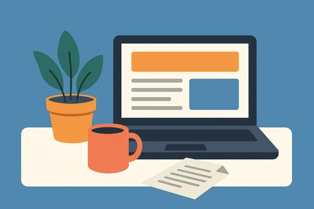 Tab 1: Main topic illustration highlighting key points of the featured news article