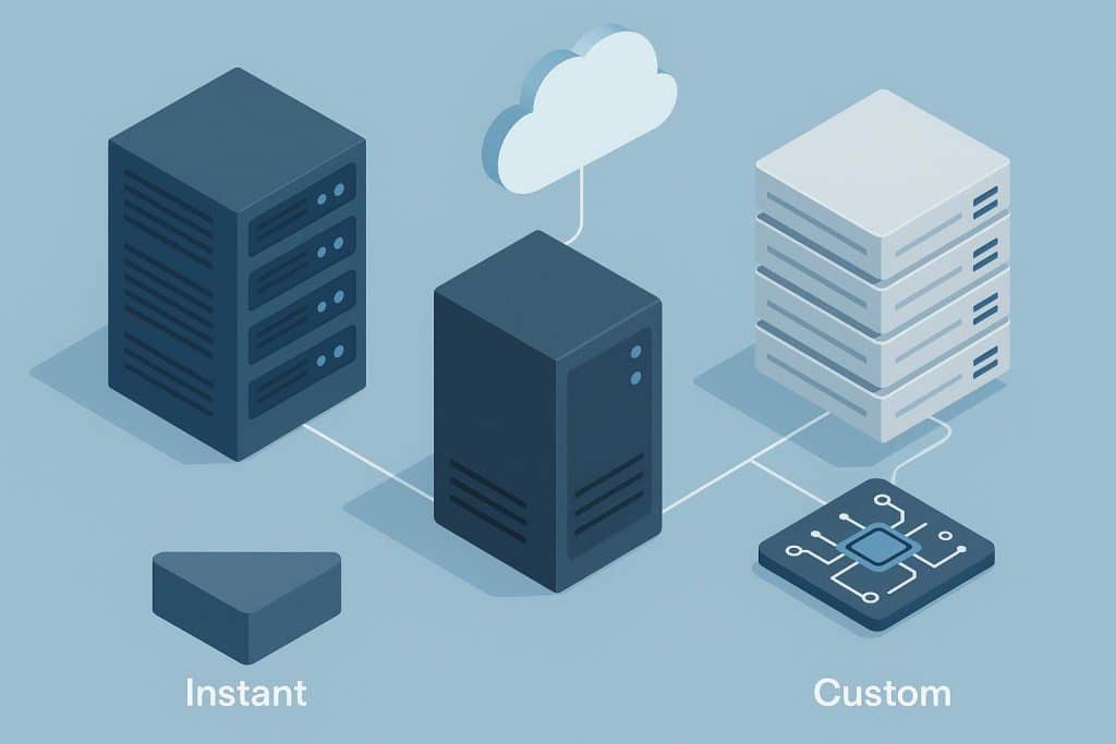 Everything You Should Know About Dedicated Servers in Instant and Custom Dedicated Servers Modern data center with rows of dedicated servers illustrating instant and custom server solutions