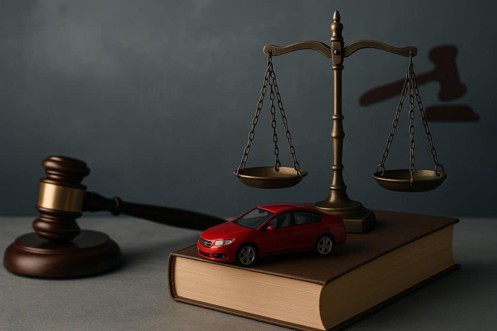 Accident lawyer advising client during recovery process after a car crash