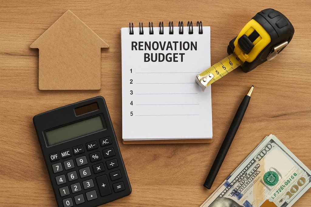 Renovation planning tools and budget sheets for effective home remodel financial management
