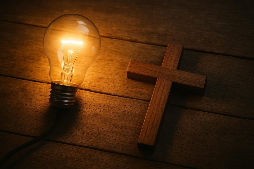 Christian business coach guiding executive leader to prevent burnout in a corporate office setting