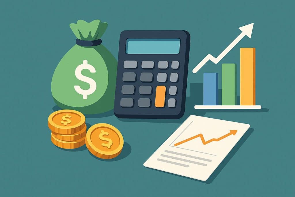 Financial expert analyzing dividend charts and graphs for accurate discounted dividend valuation