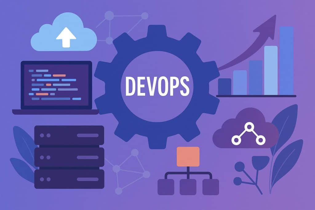 Cloud infrastructure and automation tools representing essential DevOps services for digital growth