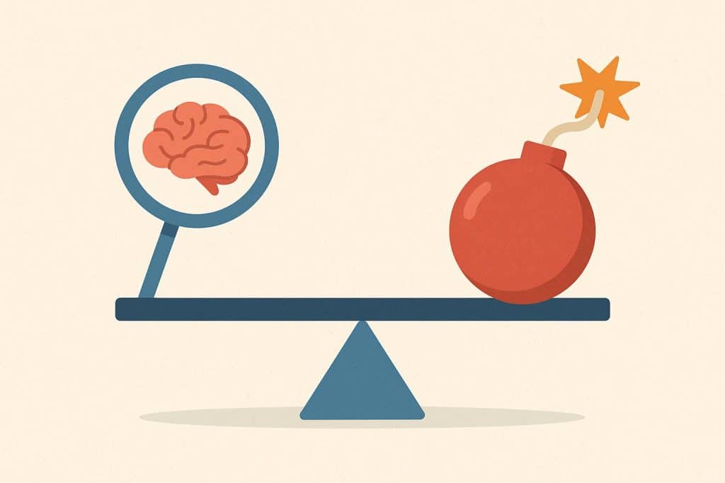 Calm person meditating indoors, illustrating emotional regulation and stress management techniques