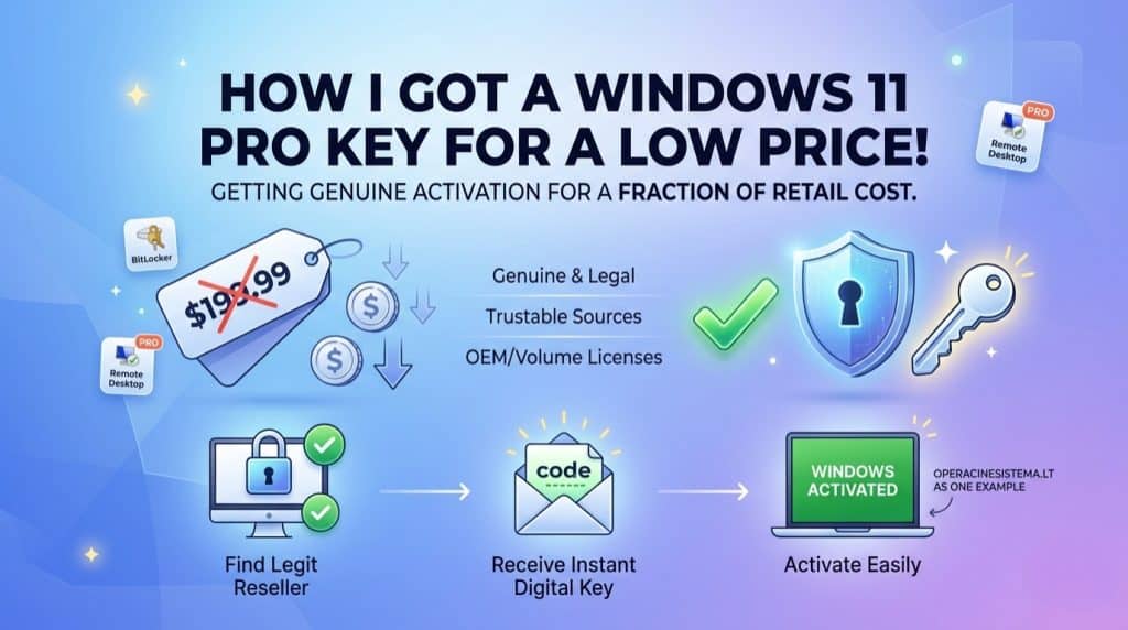 How I Got a Windows 11 Pro KEY for a Low Price!