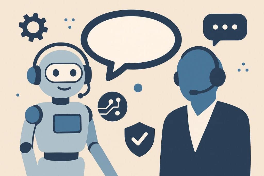 AI technology and human support collaboration for enhanced customer service strategy