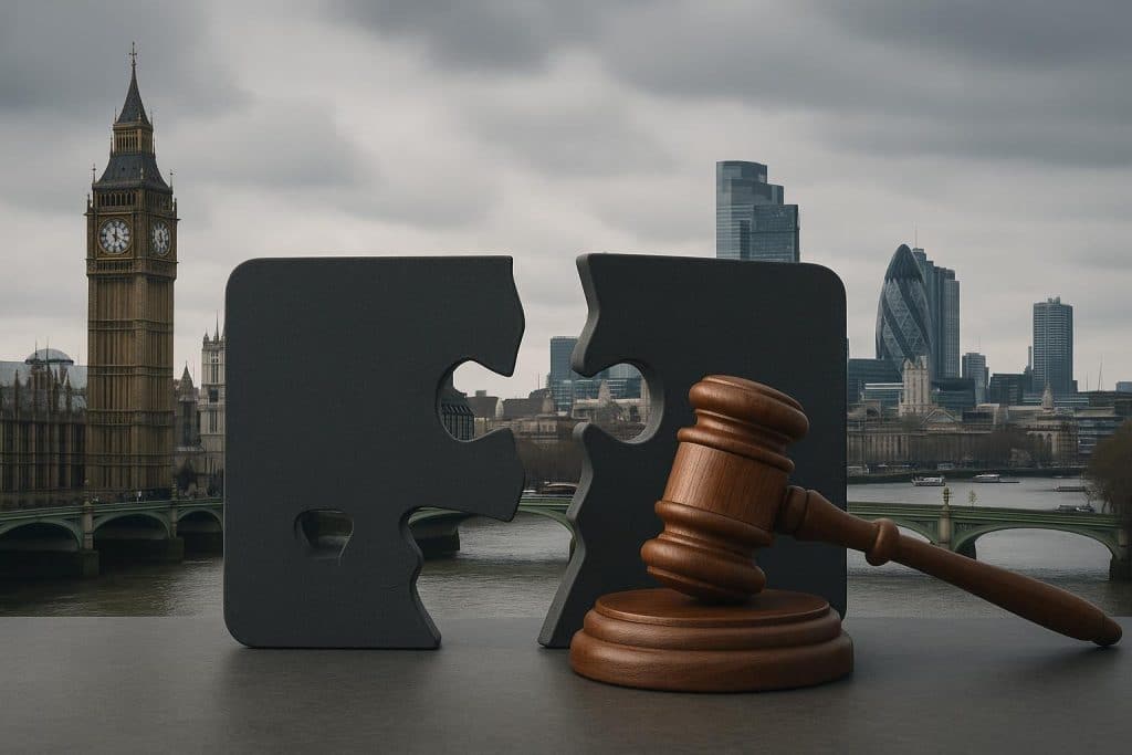 London skyline with luxury properties highlighting its role in high-net-worth divorce cases