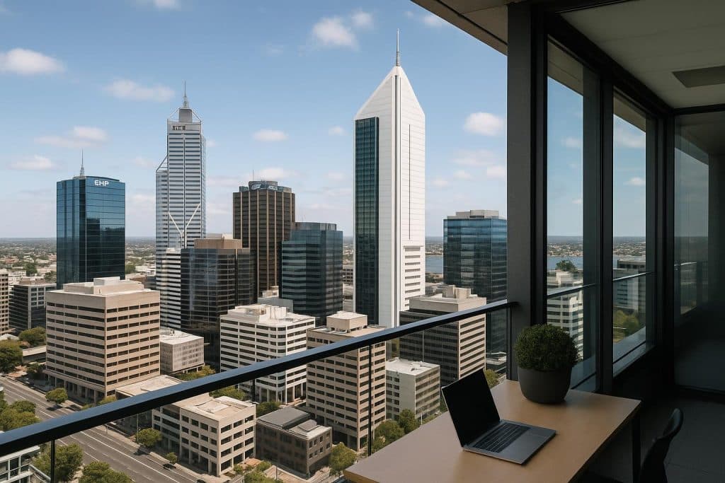 Why Remote Teams in Perth Need a Premium Business Address Modern Perth office building representing premium business address for remote teams.