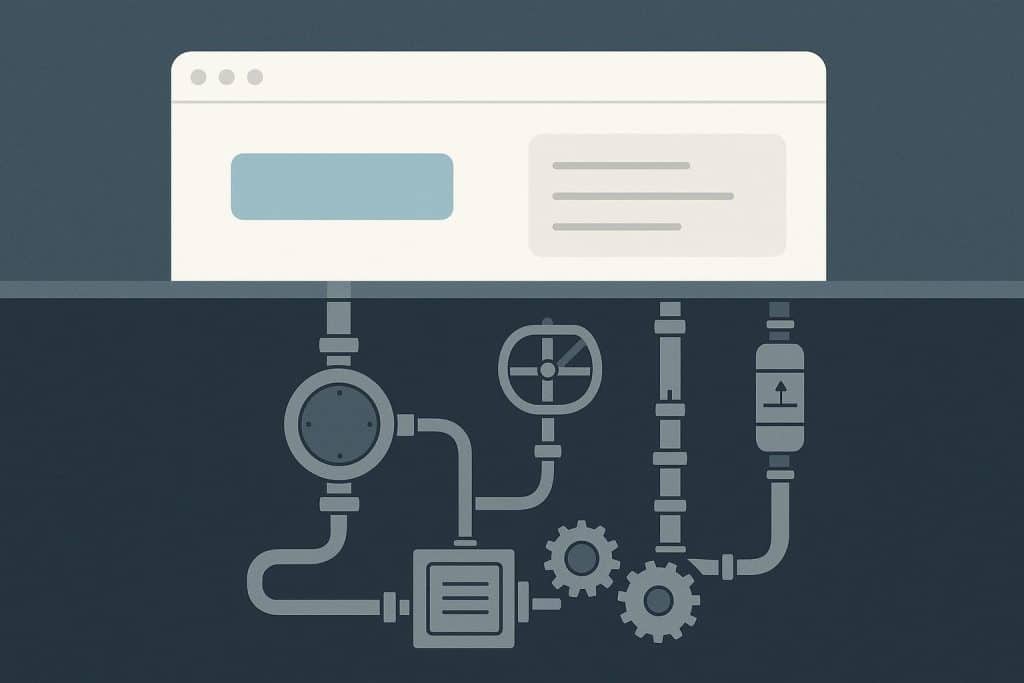 Complex engineering behind user-friendly business dashboards and simple interface buttons