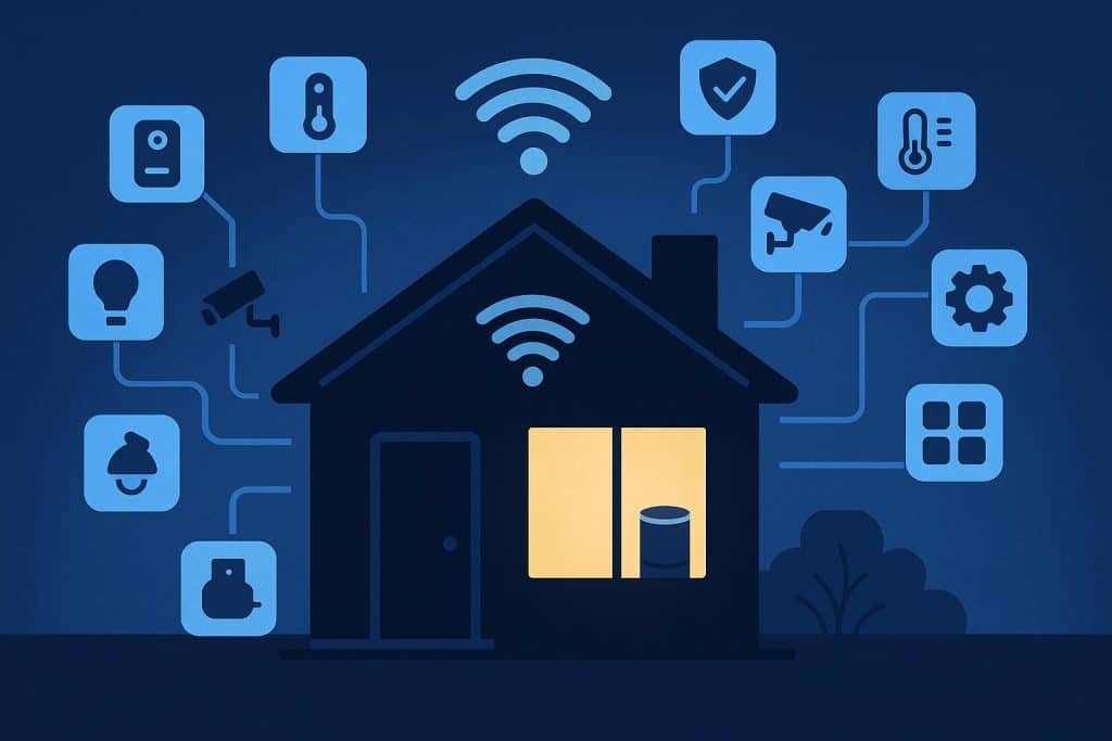 AI-powered smart home devices illustrating advanced automation and intelligent home technology