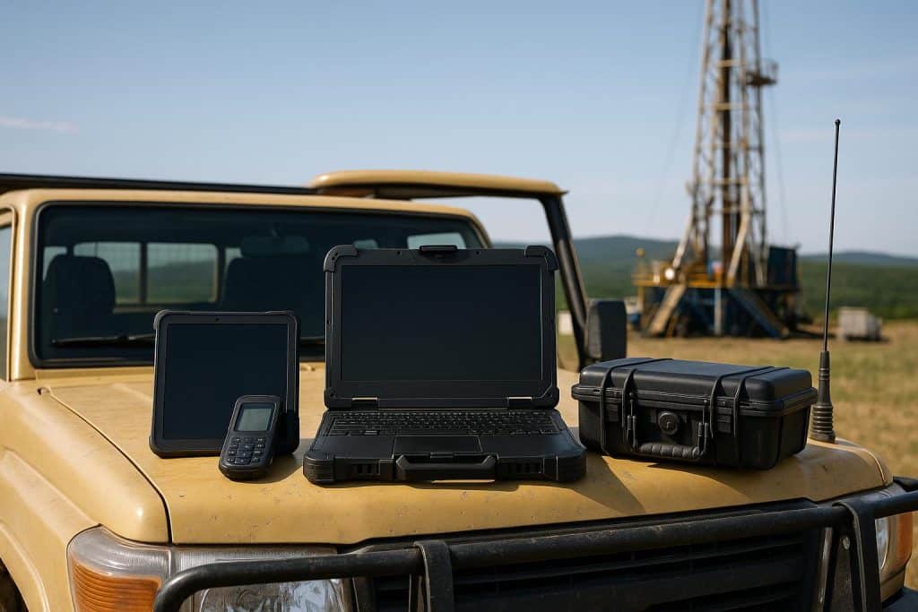 How Rugged Hardware Supports Field Operations Rugged hardware devices enabling efficient field operations in challenging outdoor environments