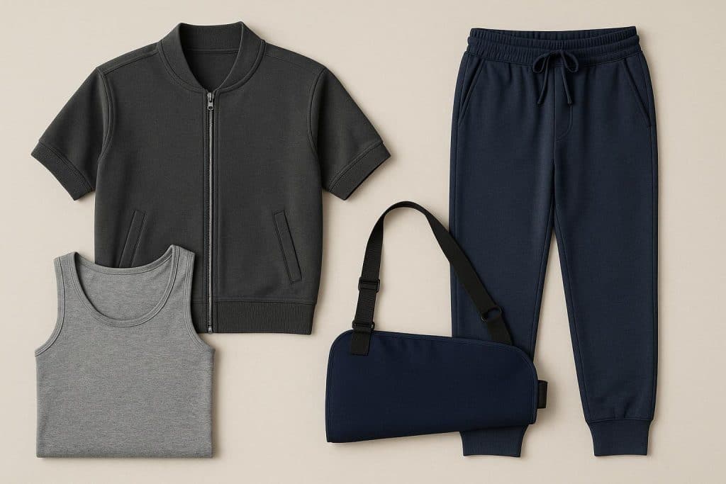 Adaptive clothing with shoulder openings designed for post-shoulder surgery recovery
