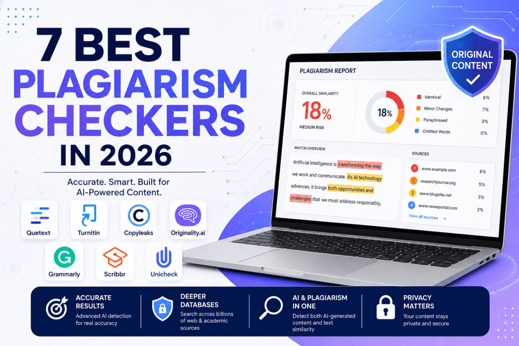 Image 1 of 7 Best Plagiarism Checkers in 2026