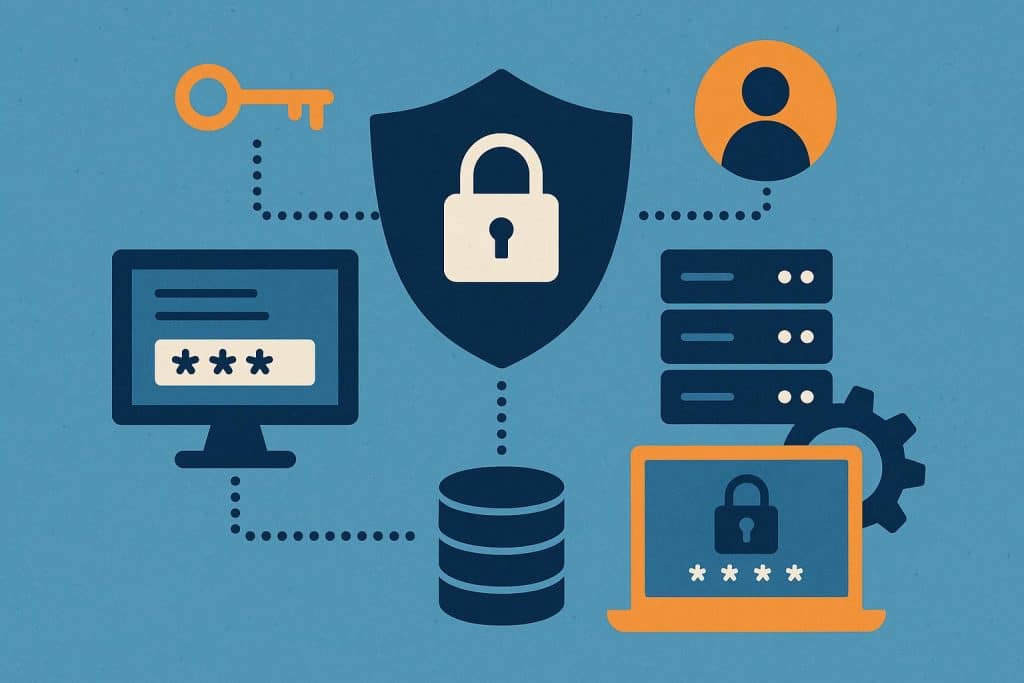 What PAM Solutions Actually Do (and Why More Companies Are Paying Attention) Network security dashboard illustrating privileged access management for business protection