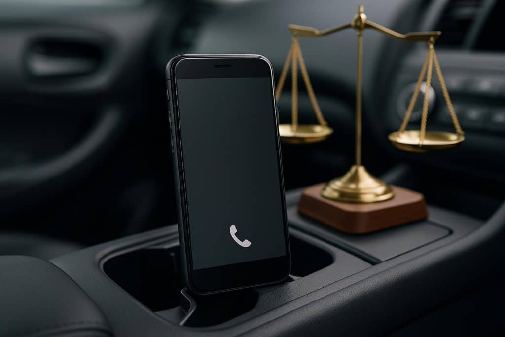 Direct Phone Access to Your Lead Car Accident Attorney Hand holding smartphone displaying contact details for lead car accident attorney