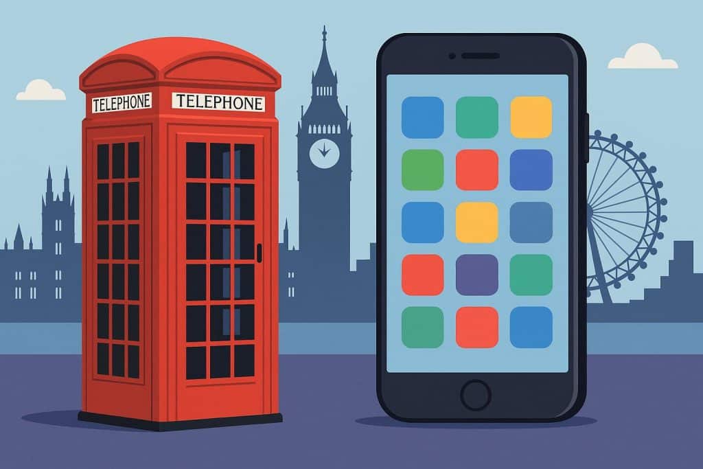 Lessons From Delivering Hundreds of Mobile Apps in UK Developing mobile apps in UK—agile project team collaborating on smartphone interface design