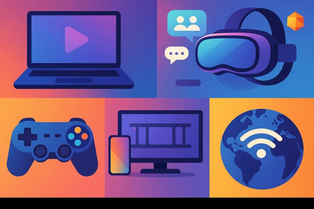 The top 5 trends in online entertainment in 2026 Streaming platforms, virtual reality headsets, esports gaming, and interactive content trends