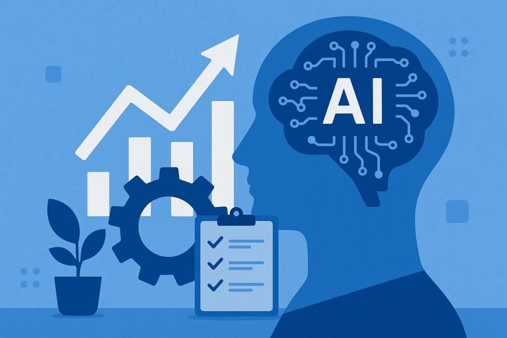 Making Your Organization AI-Ready Artificial intelligence integration concept with digital network and data visualization elements