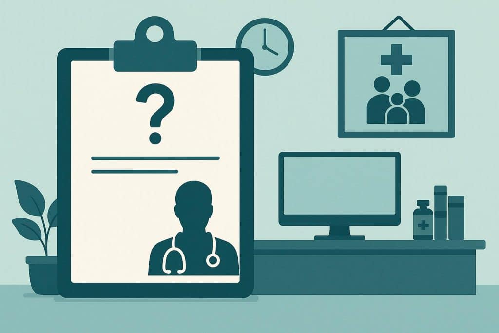 How To Talk To A Family Doctor About Changes In Your Health Family doctor discussing health concerns with patient in a medical office setting