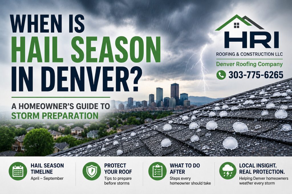 When Is Hail Season in Denver? A Homeowner’s Guide to Storm Preparation Image 1 of When Is Hail Season in Denver? A Homeowner's Guide to Storm Preparation