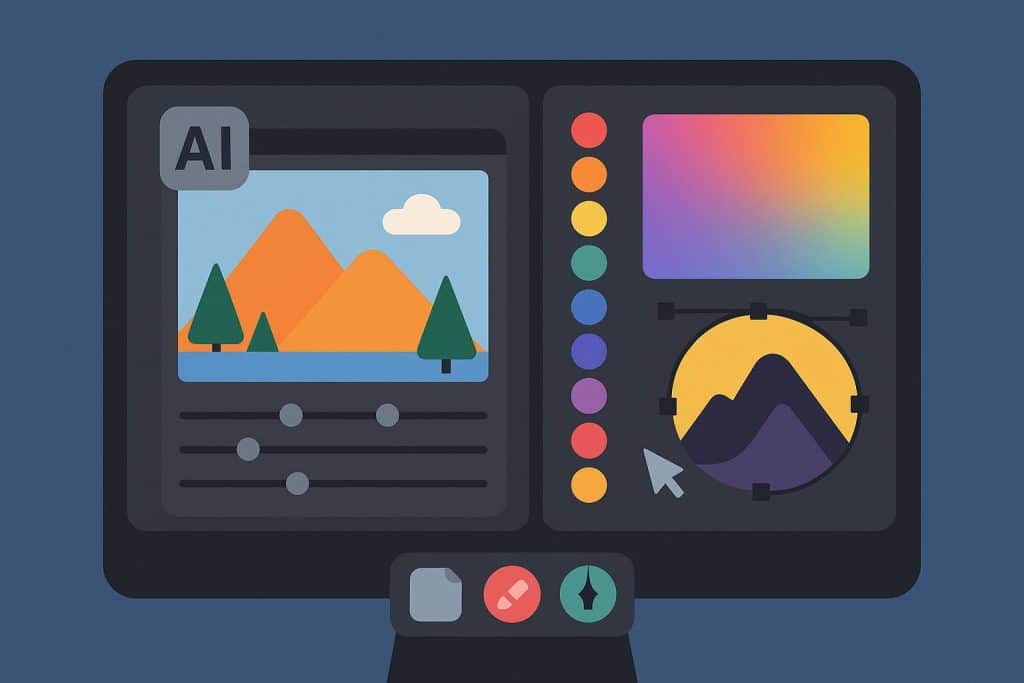 From AI Photo Editing to Visual Content Creation: The Rise of Unified Creative Workflows AI-powered photo editing tools and visual content creation interface in a unified workflow dashboard