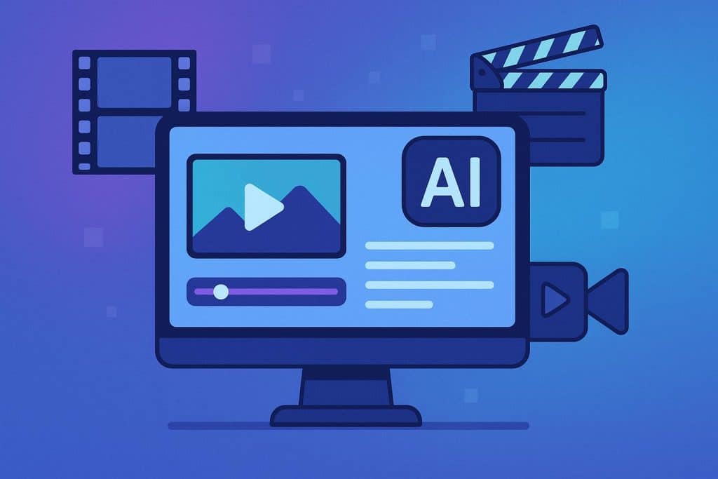 AI video generator tools dashboard with creative elements and video editing interface