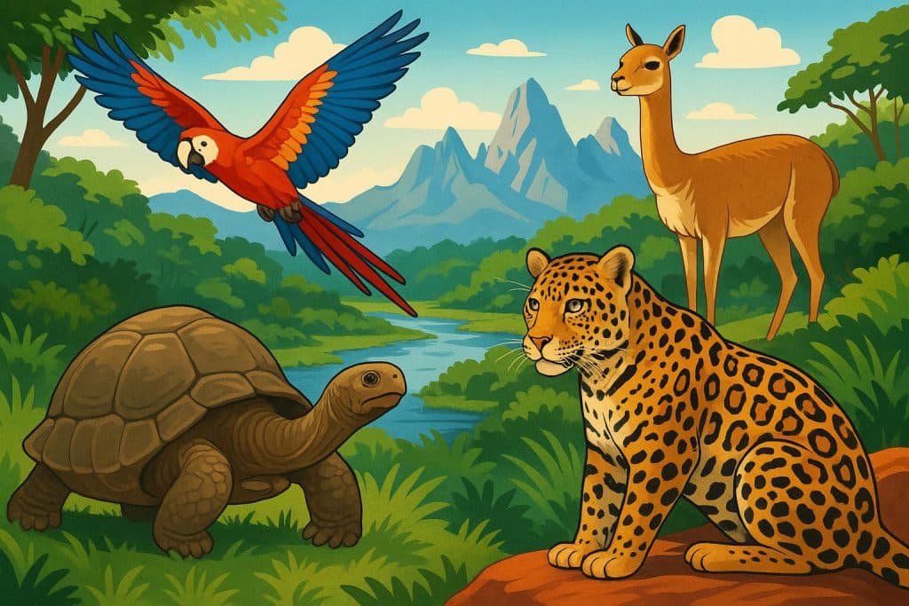 Where Wildlife Lovers Should Travel in South America in 2025 Amazon rainforest toucan perched on branch with lush jungle in South America