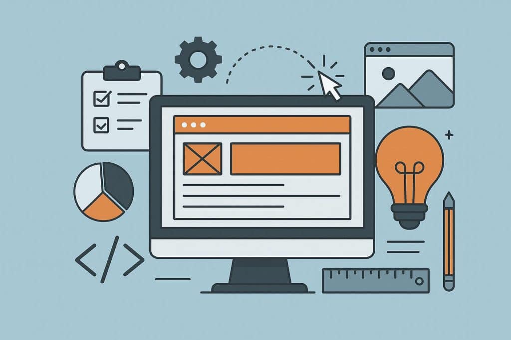 What Founders Should Expect From a Web Design Agency for Startups Modern web designers collaborating on a startup website layout, reviewing creative agency concepts