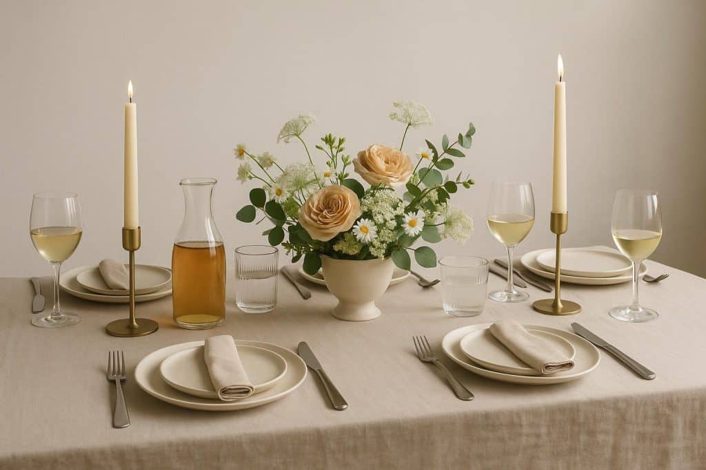 How to Host an Alcohol-Free Dinner That Feels Like a Proper Occasion Elegant alcohol-free dinner table setting with festive decor and gourmet dishes for special occasion