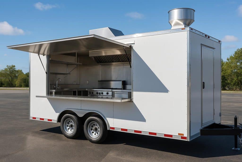 Tips to Choose Custom Mobile Kitchens Modern custom mobile kitchen setup showcasing compact appliances and efficient workspace design