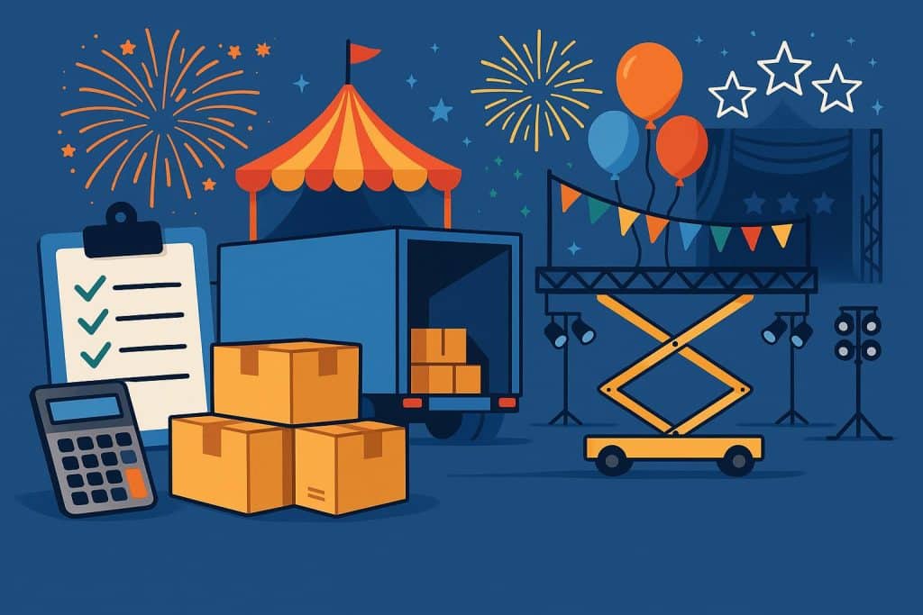 The Business Behind Bringing Big Celebrations to Life Event planners setting up elaborate decorations for a large corporate celebration